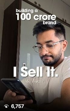 Rahul Shah Instagram reel tile showing 6,757 views